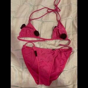 WOMENS TOMAS MAIER HOT PINK BIKINI